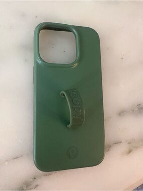 Green Silicone Phone Case with Grip